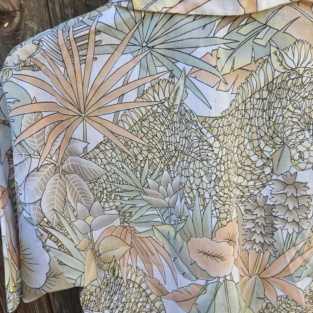Rhapsody Tropical Print Women Shirt Size Small - Picture 15 of 16